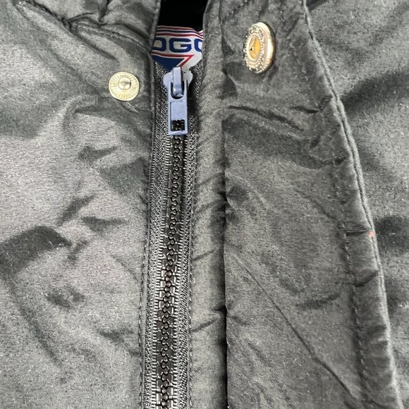 VTG 90s Logo 7 Chicago Bulls Jacket Extra Large Black & Red Full Zip Puffer Coat - Picture 4 of 16